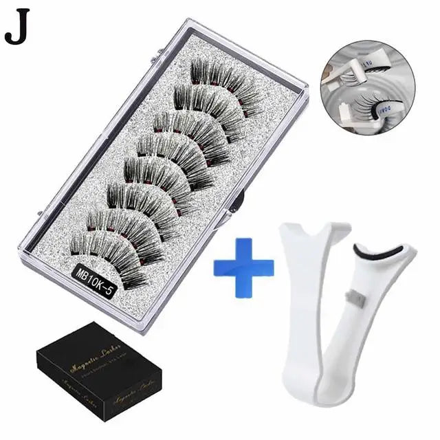 Kit de Cils Magnétiques Naturels 3D Réutilisables