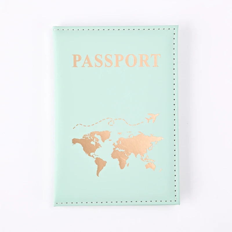 Housse de Protection pour Passeport en Cuir PU – Accessoire de Voyage Unisexe