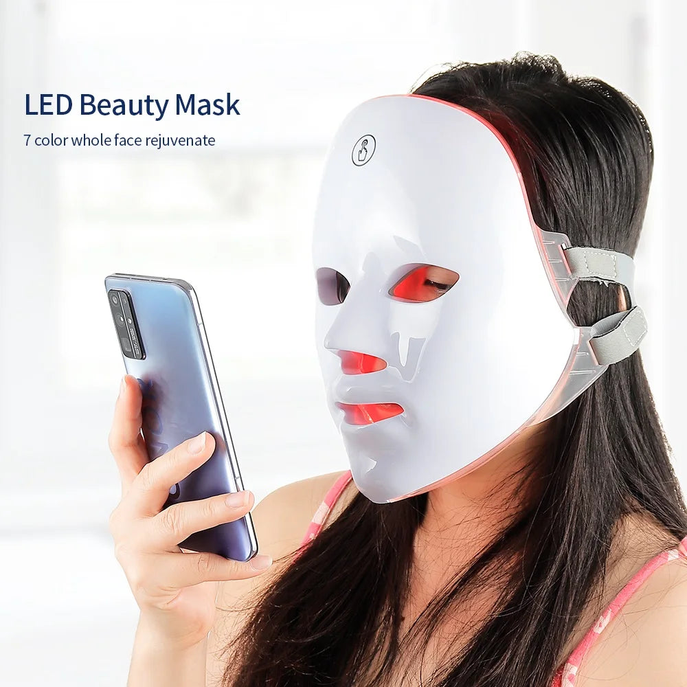 Masque LED Visage – Soin Réparateur et Rajeunissant