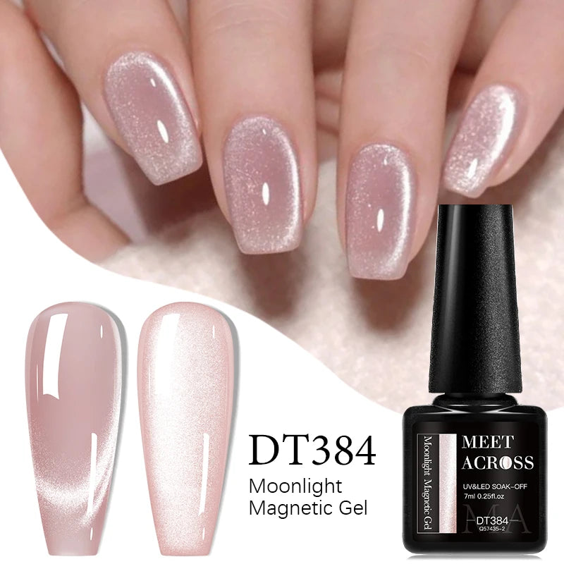 Vernis à Ongles Gel UV/LED à effet Magnétique, Effet Œil de Chat 7ml