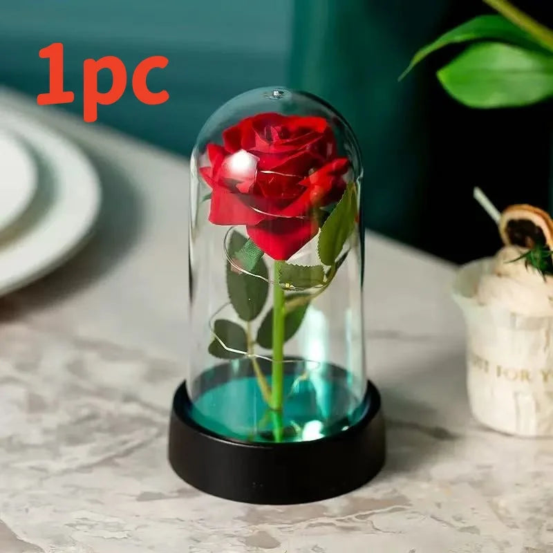 Rose Éternelle Lumineuse LED – Cadeau Romantique & Décoration Élégante
