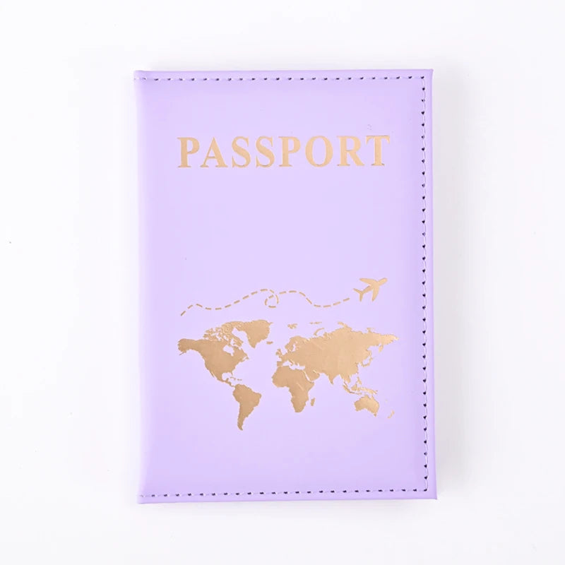 Housse de Protection pour Passeport en Cuir PU – Accessoire de Voyage Unisexe