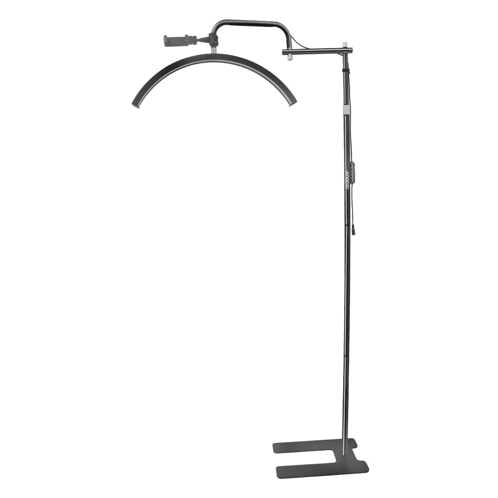 Lumière LED sur pied 20 W en forme de demi-lune, éclairage d'appoint réglable