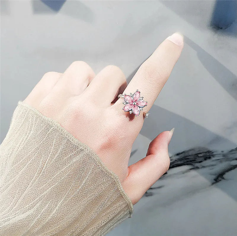 Bague Rotative Anti-Stress pour Femme, Multichoix, Bijoux Élégant
