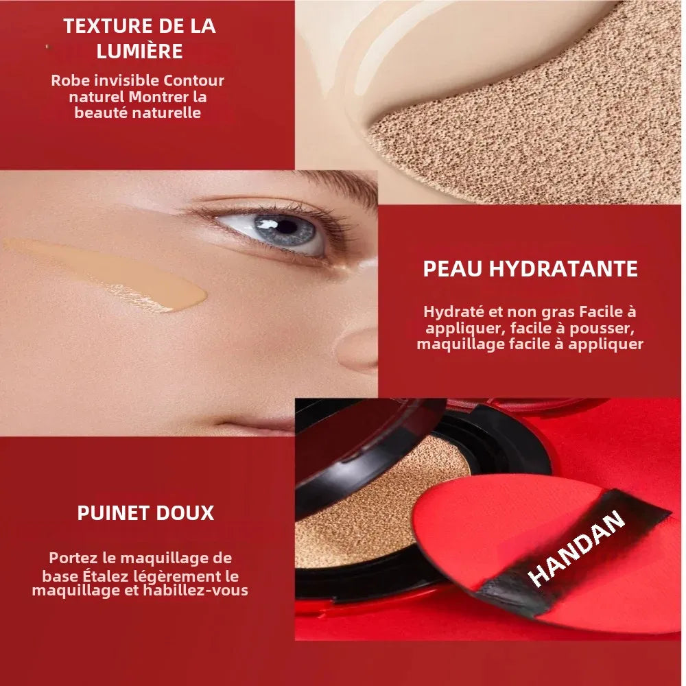 Fond de Teint Coréen à Coussin d’Air – Correcteur Hydratant et Naturel