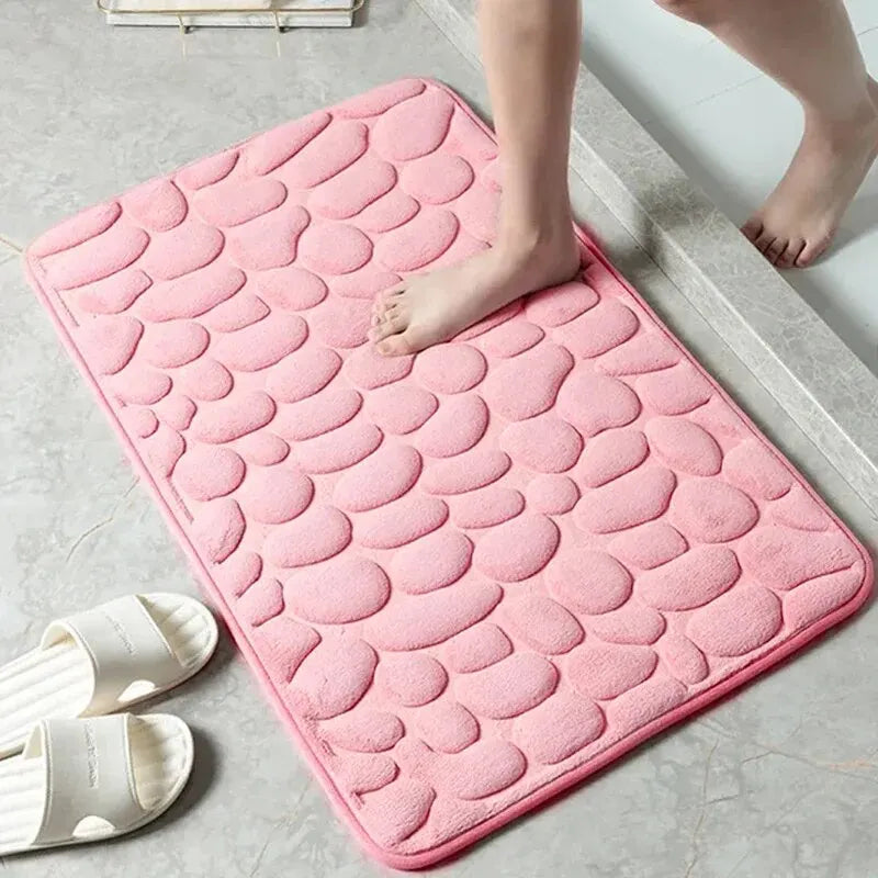 Tapis en Microfibre Gaufrée – Antidérapant pour Salle de Bain et Salon
