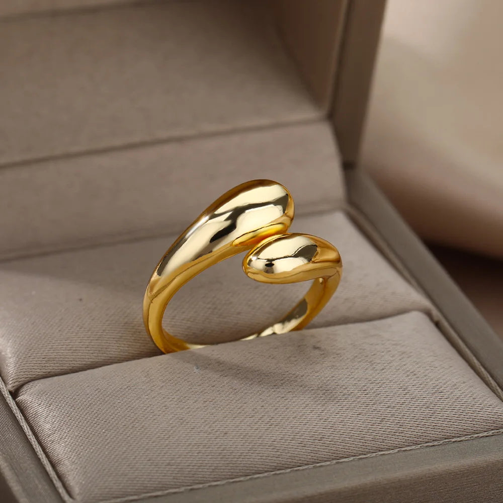 Bague en Acier Inoxydable pour Femmes – Tendance et Elégant – Parfait pour Mariages, Fiançailles, Cadeaux et Demandes Spéciales
