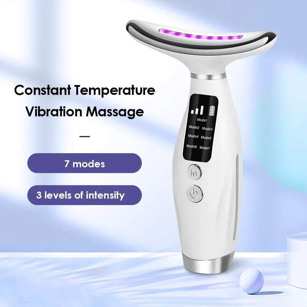 Thérapie par la Lumière LED Portable – Masseur Visage et Cou