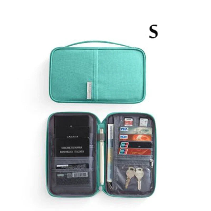 Women Travel Passport Holder Cover Case Organizer Multi-Function Men Waterproof Family Document Organizer Travel Accessories Bag