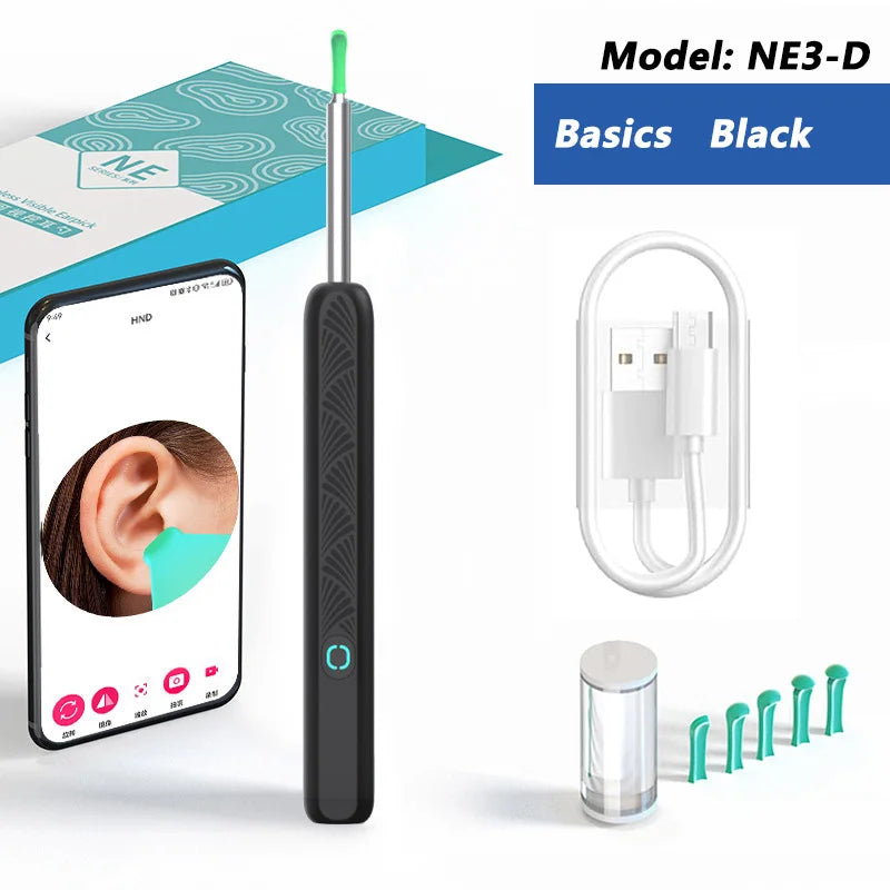 Nettoyeur Visuel de Cire d’Oreille avec Caméra – Kit de Soins Intelligent