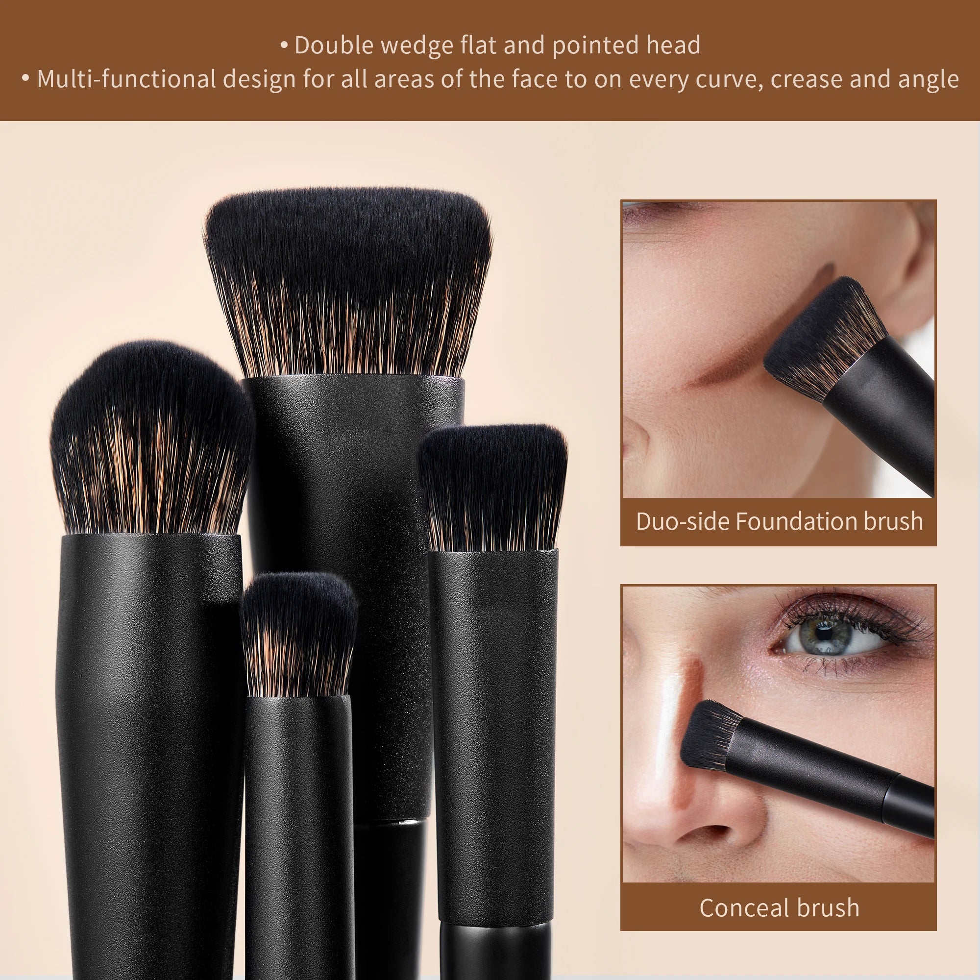 Pinceau de Maquillage Professionnel, Jessup Set,10-14pcs