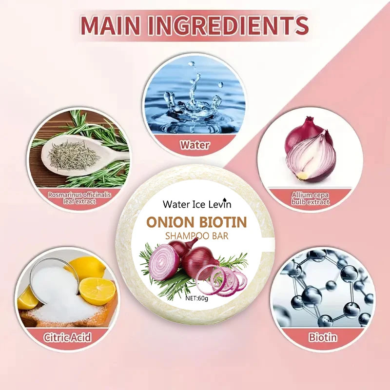 Savon Shampoing à l’Oignon et à la Biotine - 60g