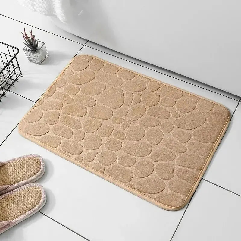 Tapis en Microfibre Gaufrée – Antidérapant pour Salle de Bain et Salon