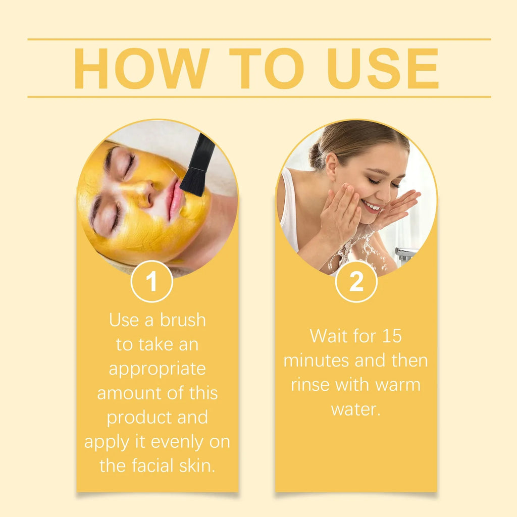 Masque Facial Exfoliant à la Vitamine C & Curcuma – Nettoyage en Profondeur et Traitement Anti-Acné