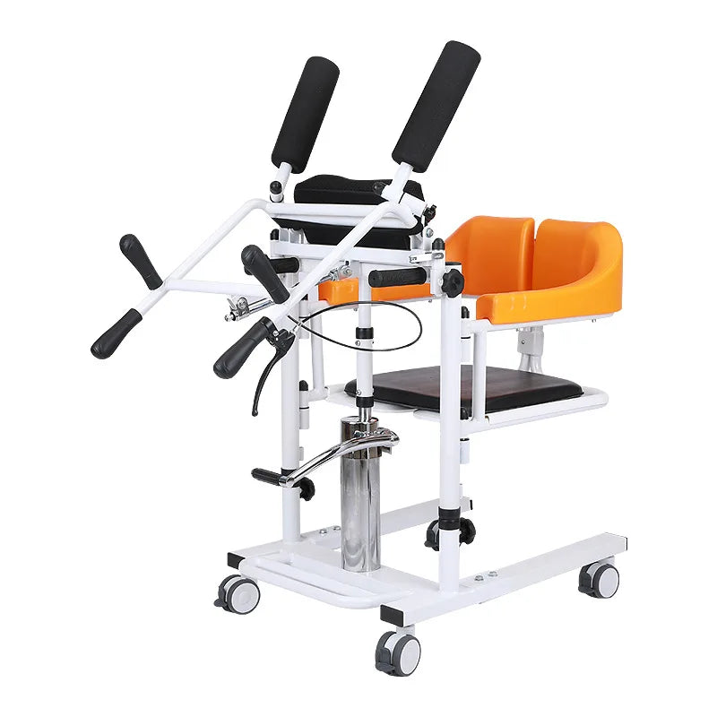 Chaise Hydraulique de Transfert d'ascenseur Patient W/180 ° Bac de lit à Siège Fendu