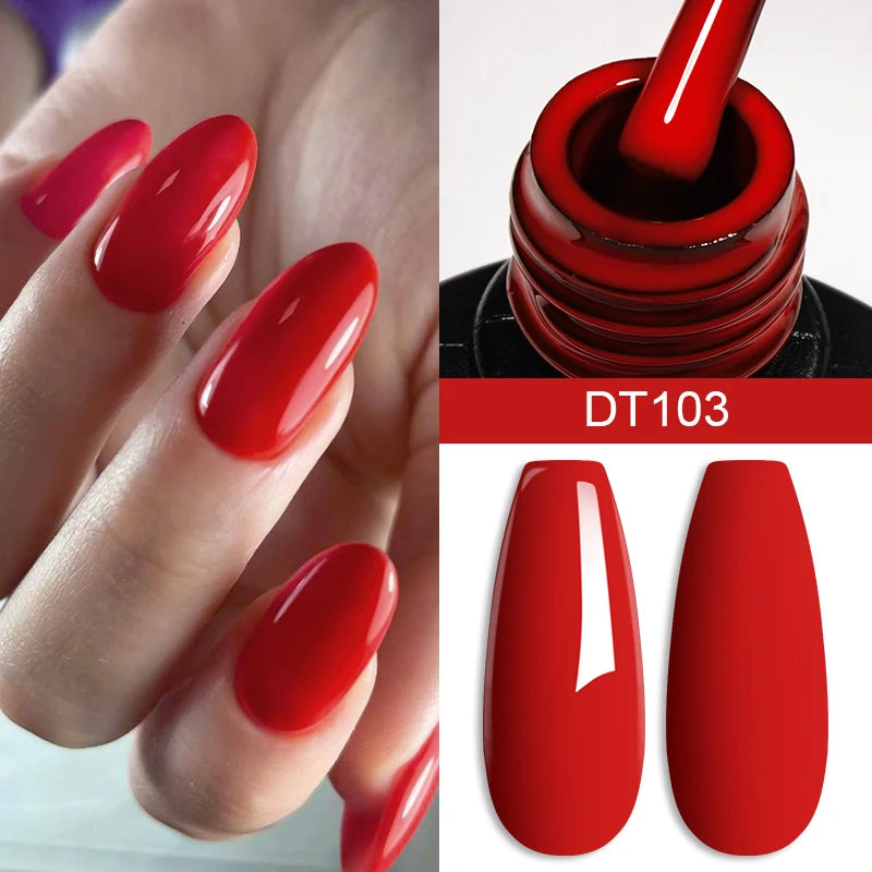 Vernis à Ongles 7ml, Longue Durée, Style Français DIY, Gel UV/LED