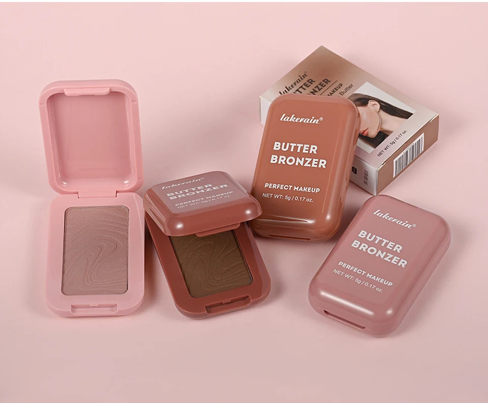 Bronzer & Highlighter Poudre – Contouring Effet Soleil Mat & Lumineux