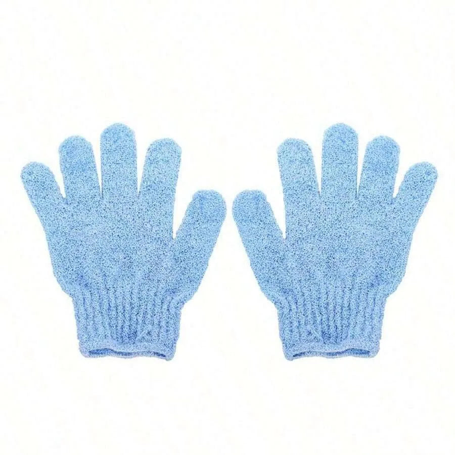 Gants de Douche Exfoliants Réversibles – Gommage Corporel et Nettoyage du Dos, Accessoire de Bain Pratique