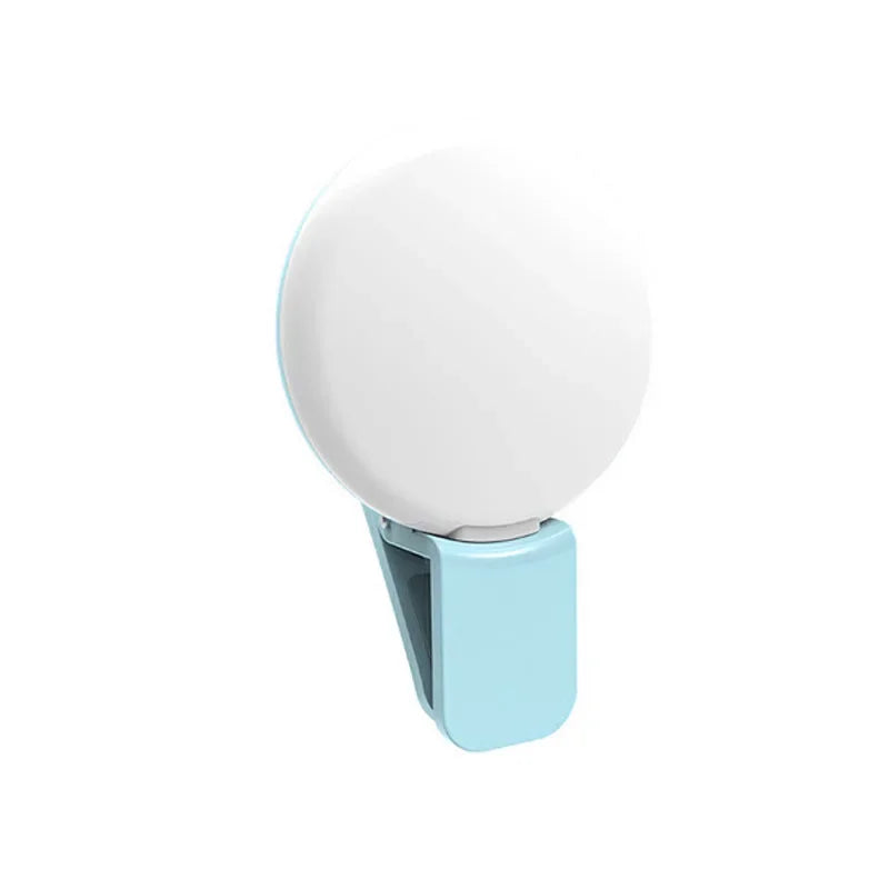 Anneau Lumineux LED, Mini pour Selfie – Rechargeable USB, 3 Niveaux de Luminosité