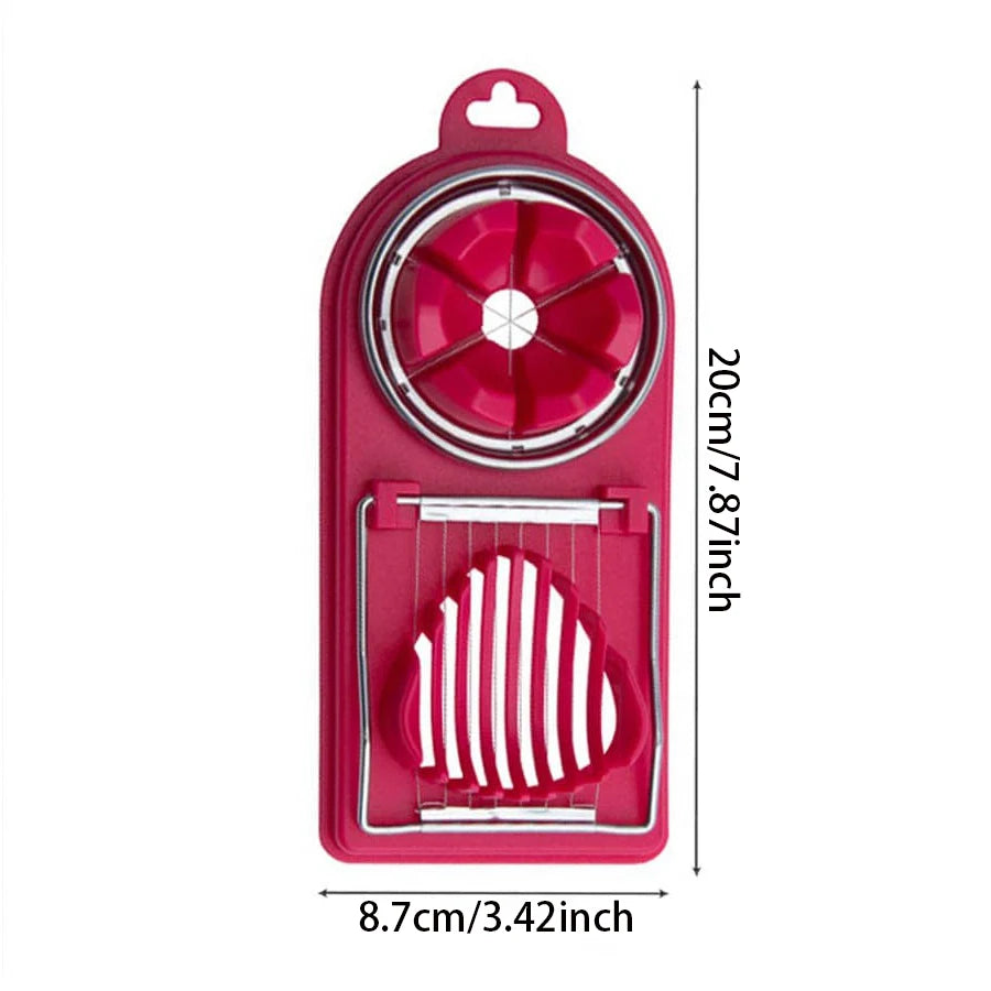 Coupe-Œufs Multifonction 2 en 1 en Polypropylène – Trancheuse à Fil d’Acier Inoxydable, Accessoire de Cuisine Pratique