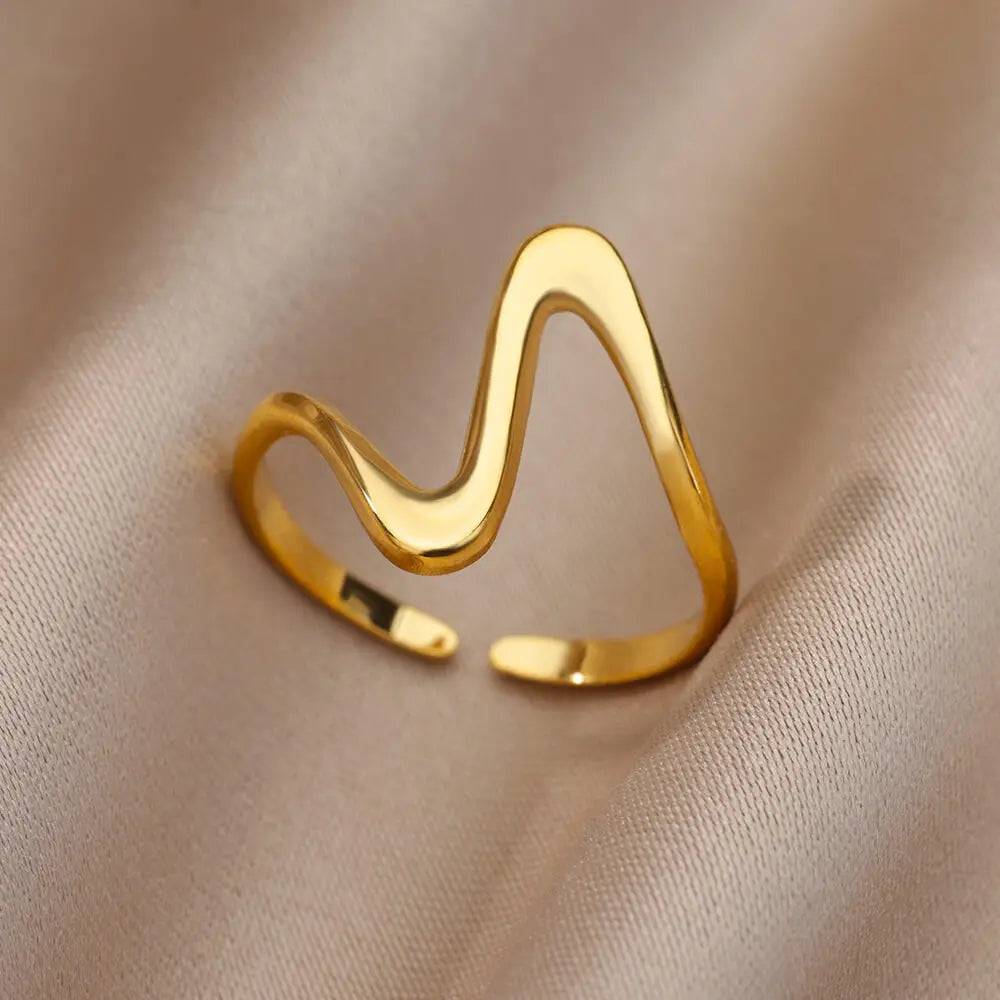 Bague en Acier Inoxydable pour Femmes – Tendance et Elégant – Parfait pour Mariages, Fiançailles, Cadeaux et Demandes Spéciales