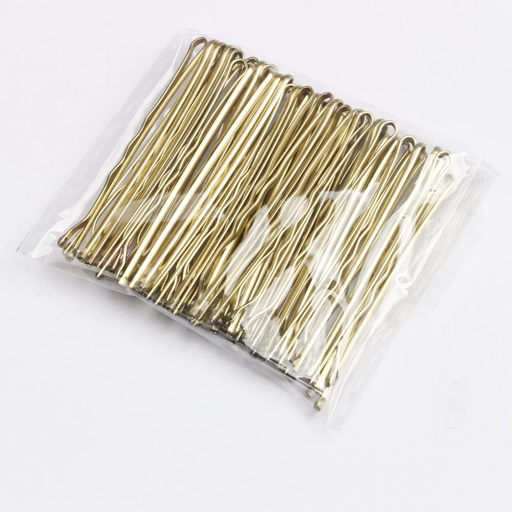 Épingles à Cheveux Solides pour Femmes – Lot de 50 pièces (5 cm)