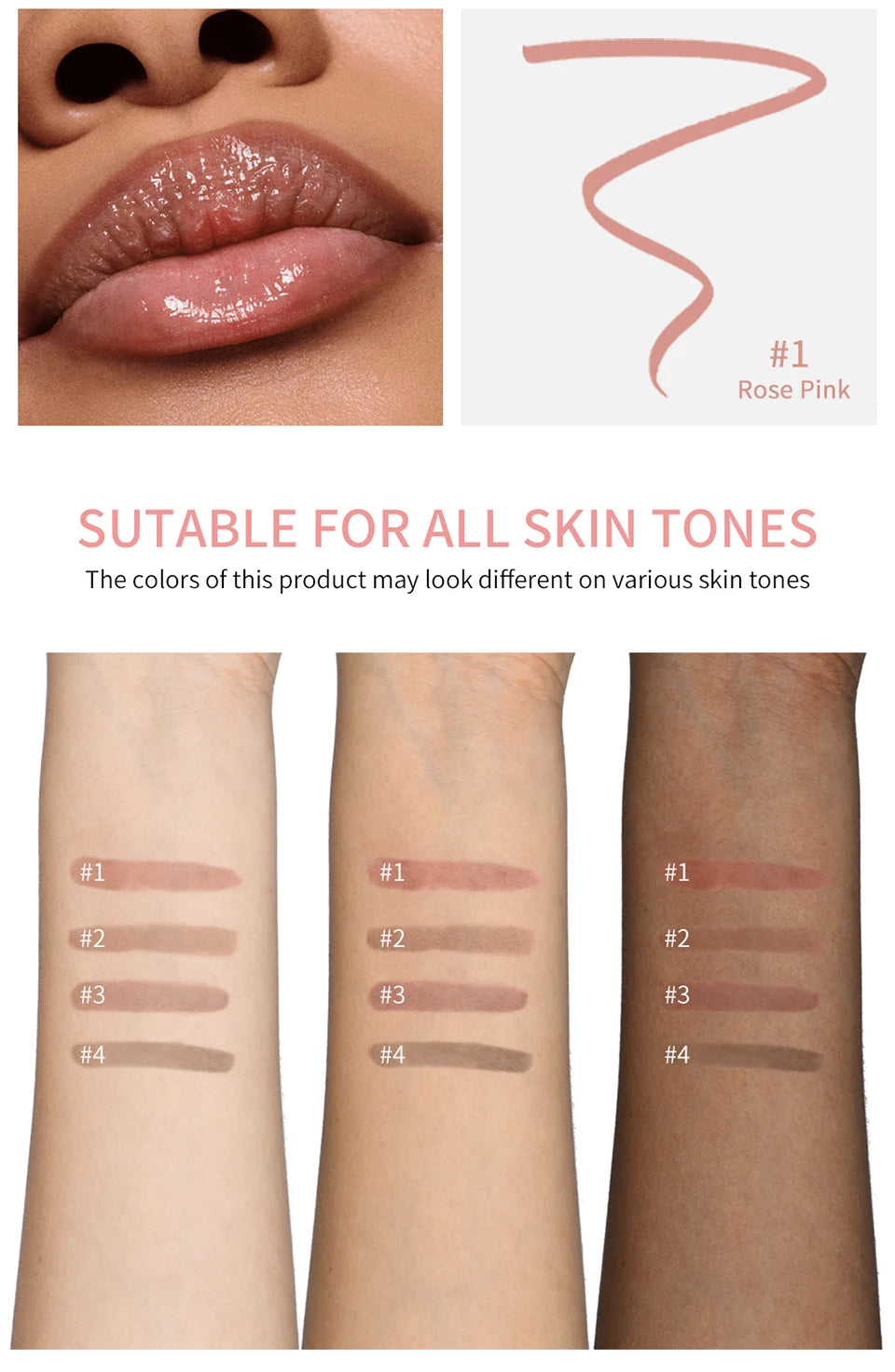 Crayon à Lèvres Tatouage Waterproof – Longue Durée