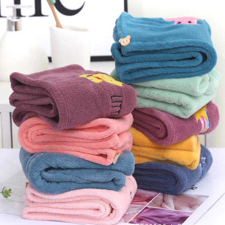 Bonnet de Séchage de Cheveux en Molleton de Corail – Absorbant et Rapide