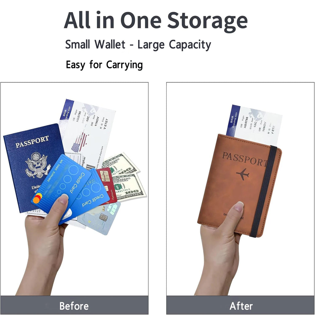 Étui de Voyage Multifonction Doté de la Technologie RFID pour Sécuriser vos Documents