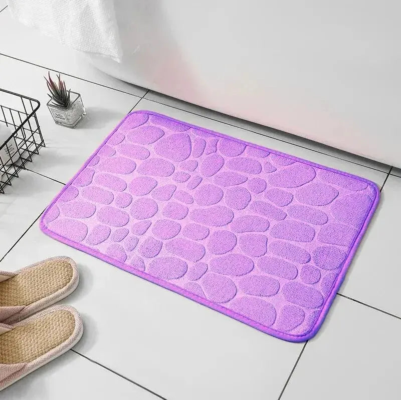Tapis en Microfibre Gaufrée – Antidérapant pour Salle de Bain et Salon