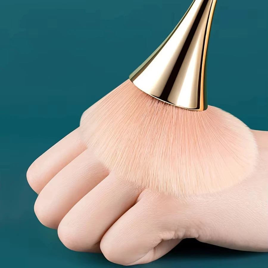 Pinceau Maquillage Éventail Rose Gold