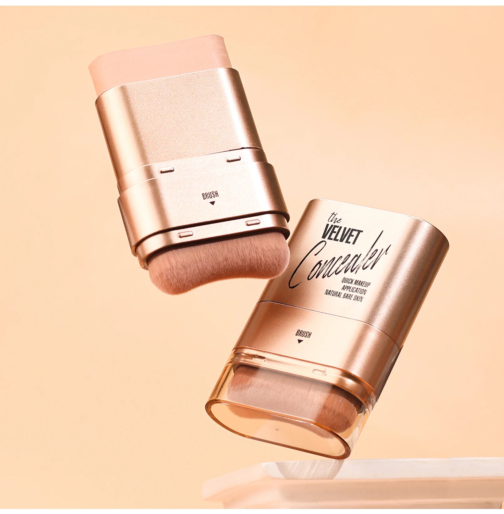 Bâton Correcteur & Fond de Teint 2 en 1 – Couvre-Cernes, Imperméable & Maquillage Impeccable