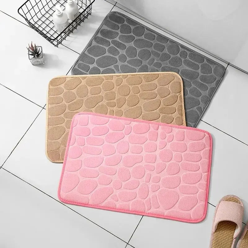 Tapis en Microfibre Gaufrée – Antidérapant pour Salle de Bain et Salon