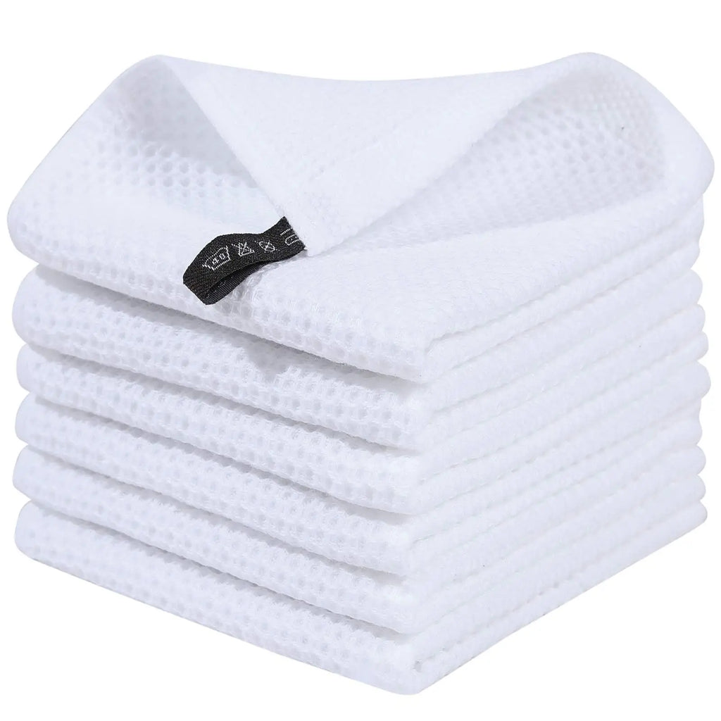 Torchons de Cuisine en Coton 100% – Tissage Gaufré Ultra Absorbant (Lot de 6)
