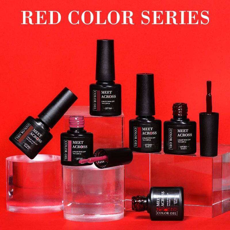 Vernis à Ongles 7ml, Longue Durée, Style Français DIY, Gel UV/LED