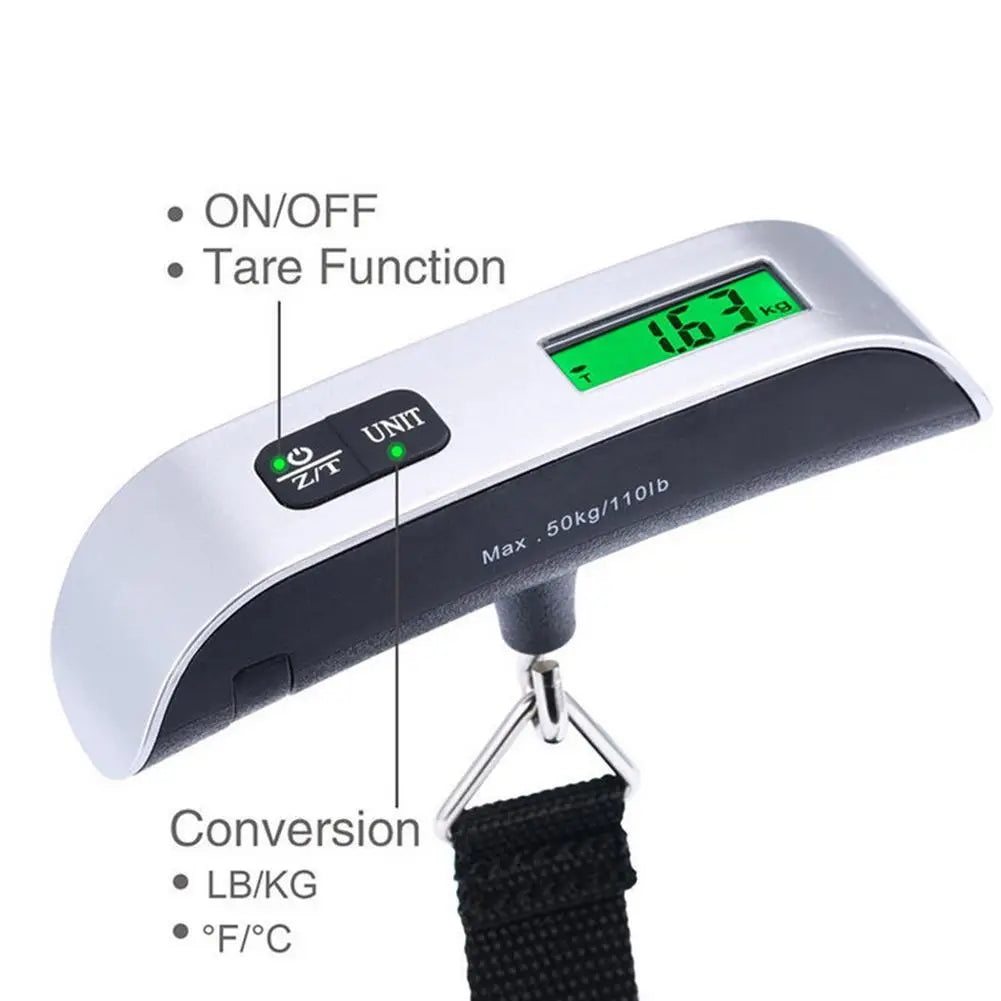 Balance à Bagages Numérique Suspendue – 50 kg / 110 lb