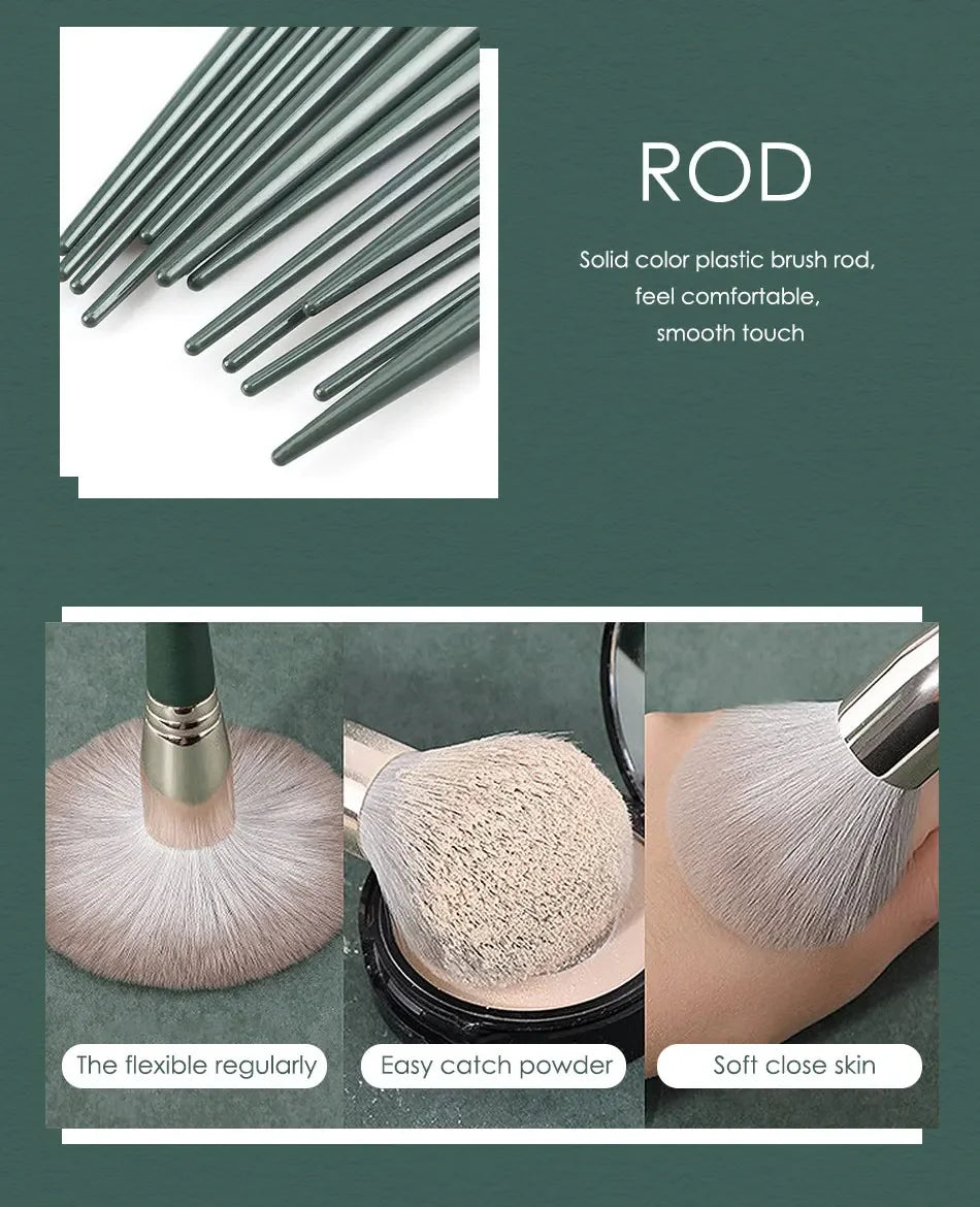 Kit de 14 Pinceaux De Maquillage pour Débutant et Professionnel