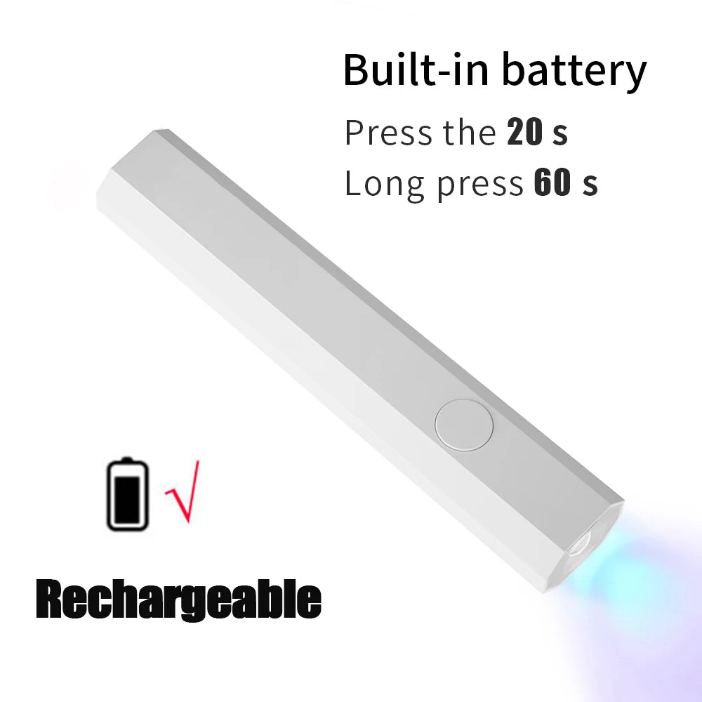 Lampe Sèche-Ongles UV/LED Portable Rechargeable par USB