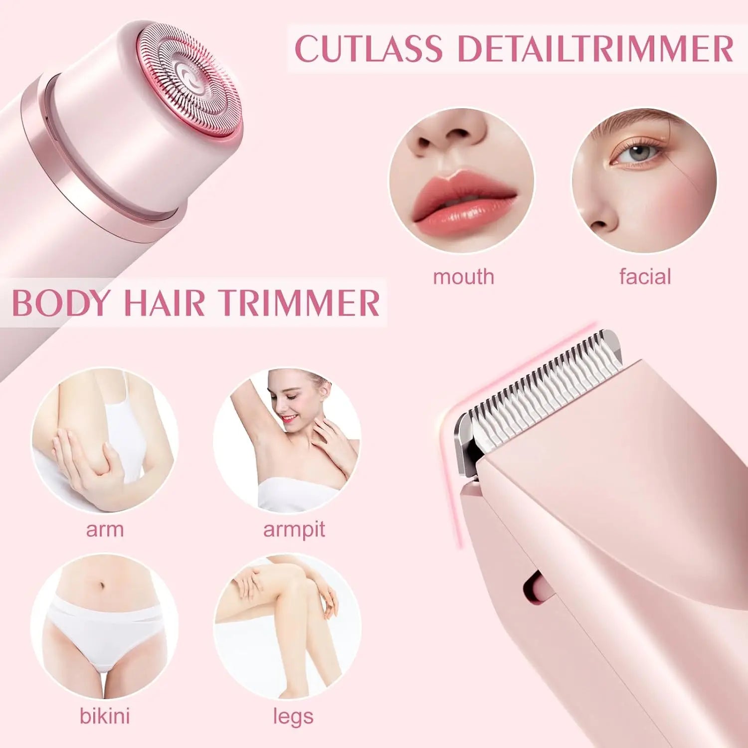 Épilateur et Rasoir Électrique Femme – Doux, Indolore & 2-en-1