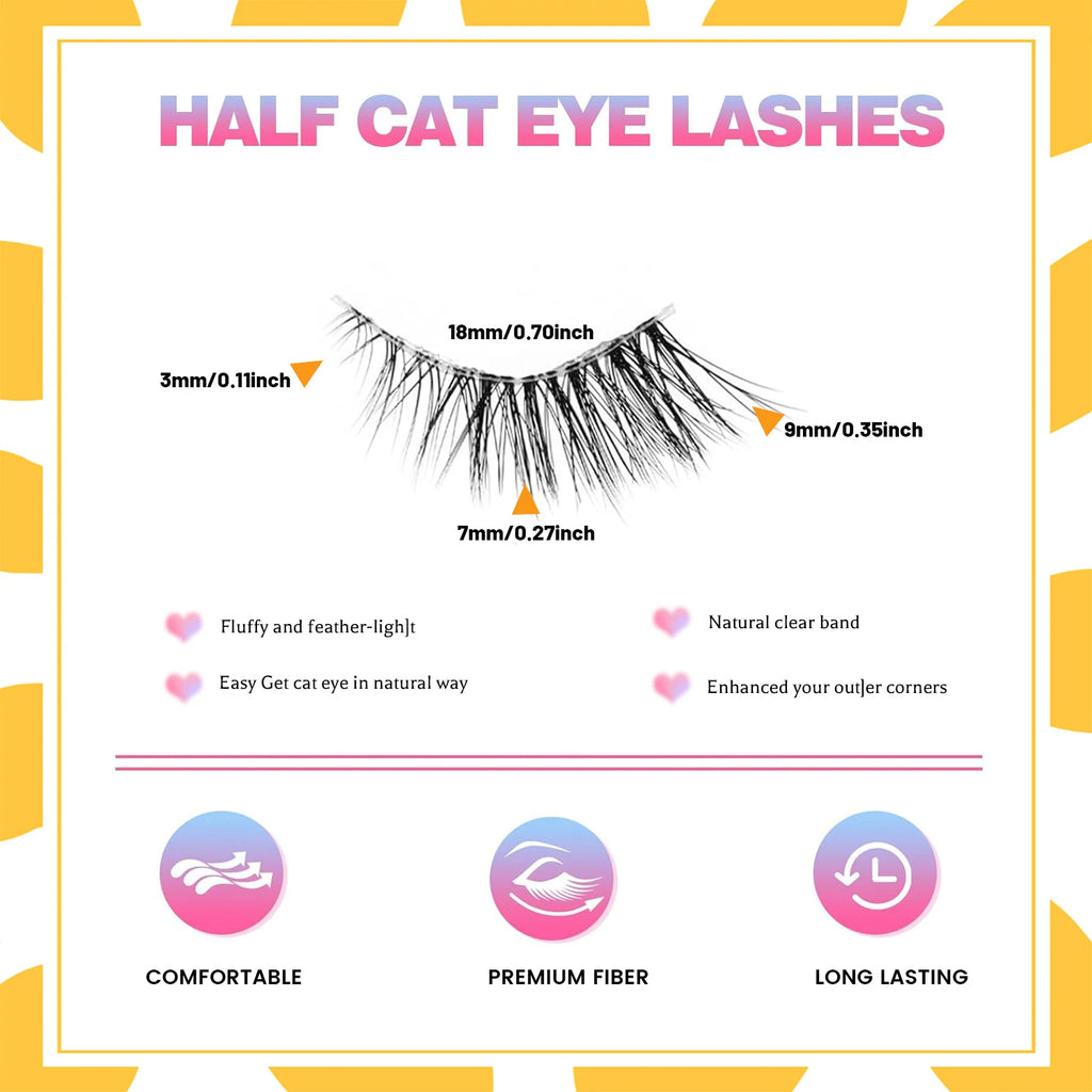 Demi-Cils Effet Naturel "Cat Eyes"