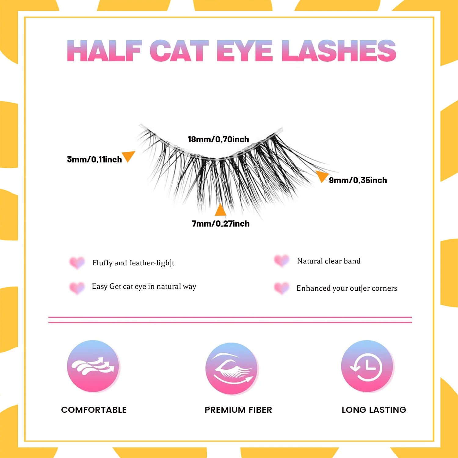 Demi-Cils Effet Naturel "Cat Eyes"