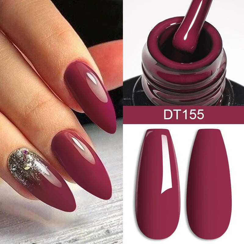 Vernis à Ongles 7ml, Longue Durée, Style Français DIY, Gel UV/LED