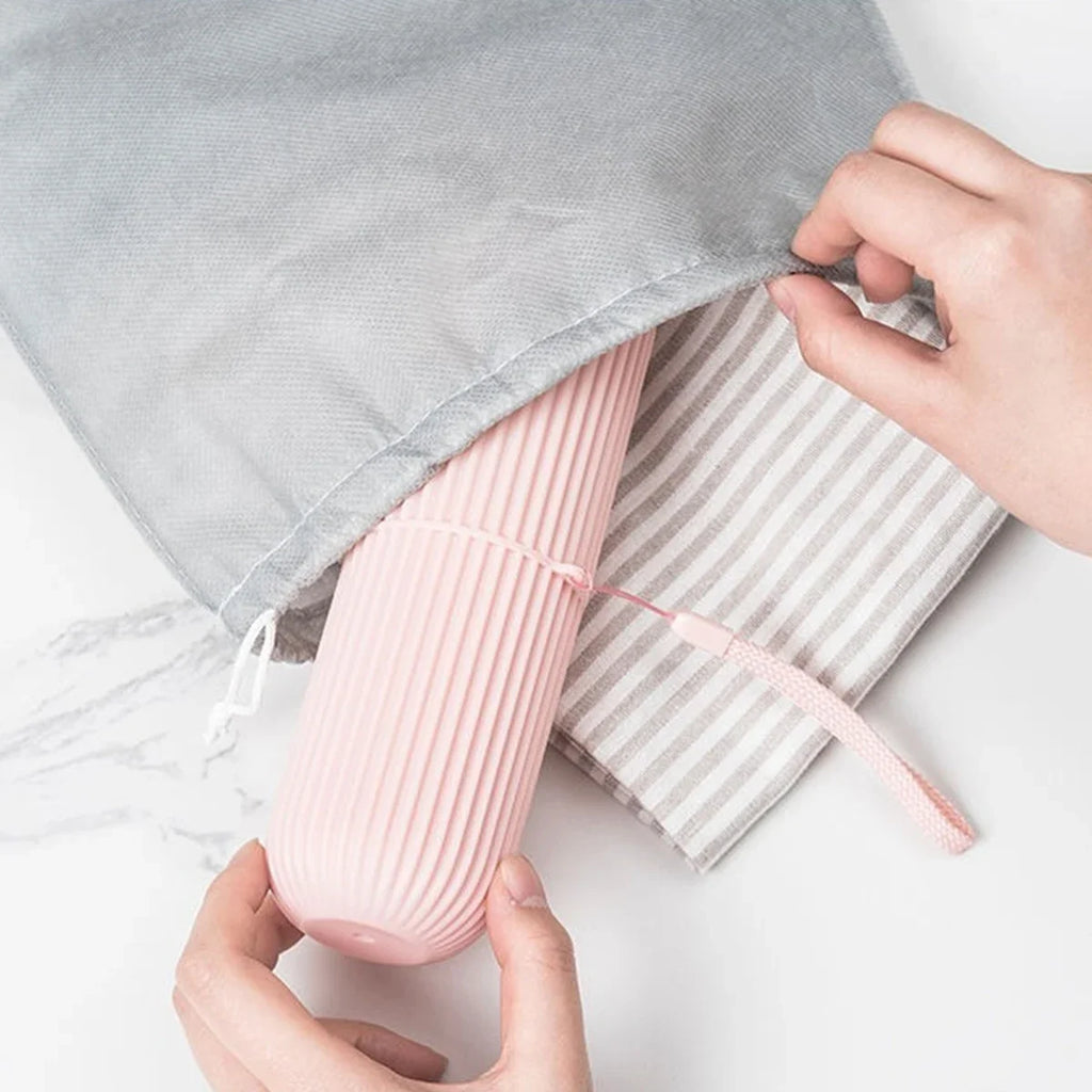 Boîte de Rangement Portable pour Brosse à Dents & Dentifrice
