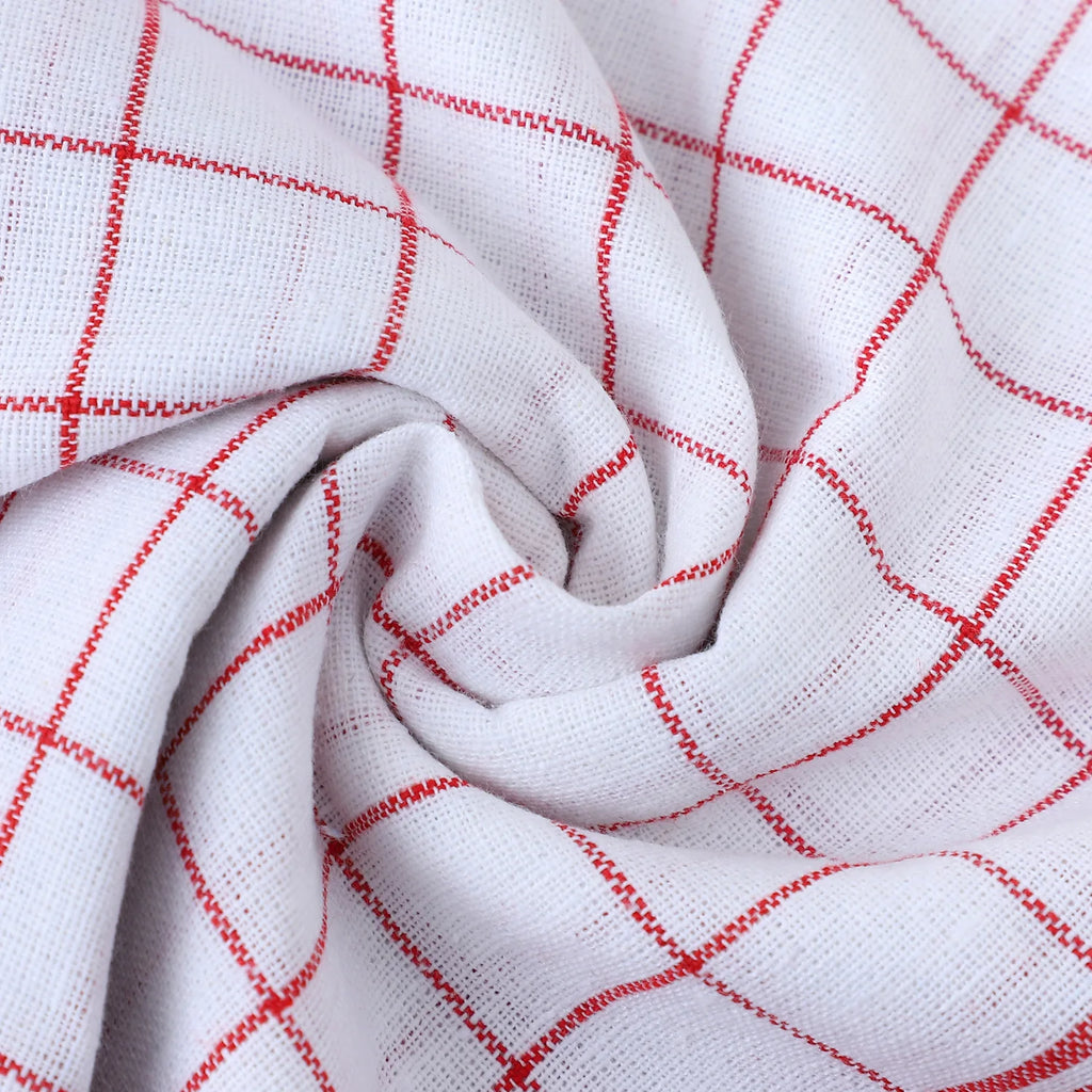 Large Plaid Kitchen Dish Towels Absorbent Tea Towels Soft and Reusable Cleaning Cloths Quick Drying Dish Rags for Washing Dishes