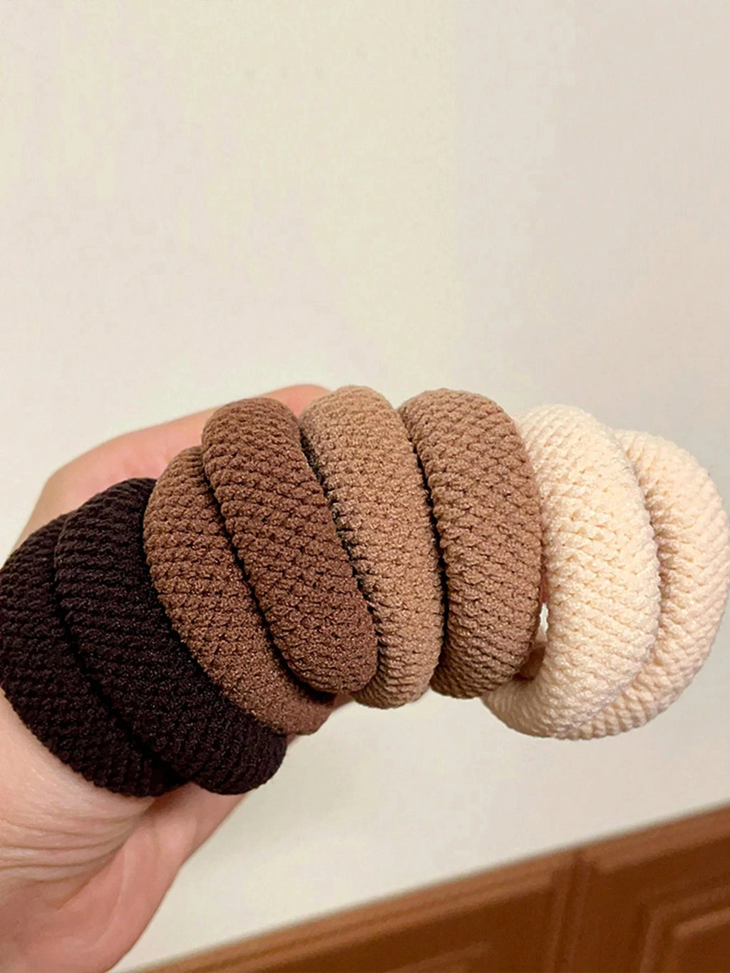 Chouchous Élastiques Épais Haute Élasticité – Couleurs Assorties – Lot de 5 ou 10