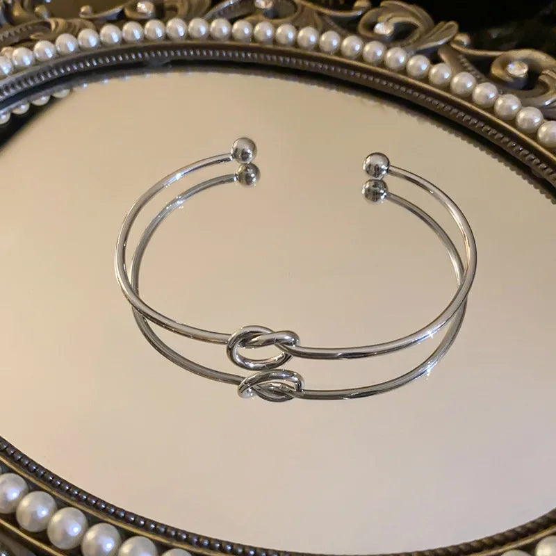 Bracelets Manchette Vintage en Acier Inoxydable