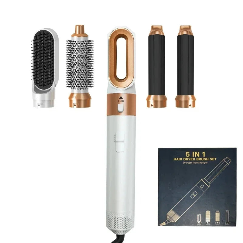 Brosse Coiffante & Sèche-Cheveux 5 en 1 – Outil de Coiffure Multifonction Professionnel