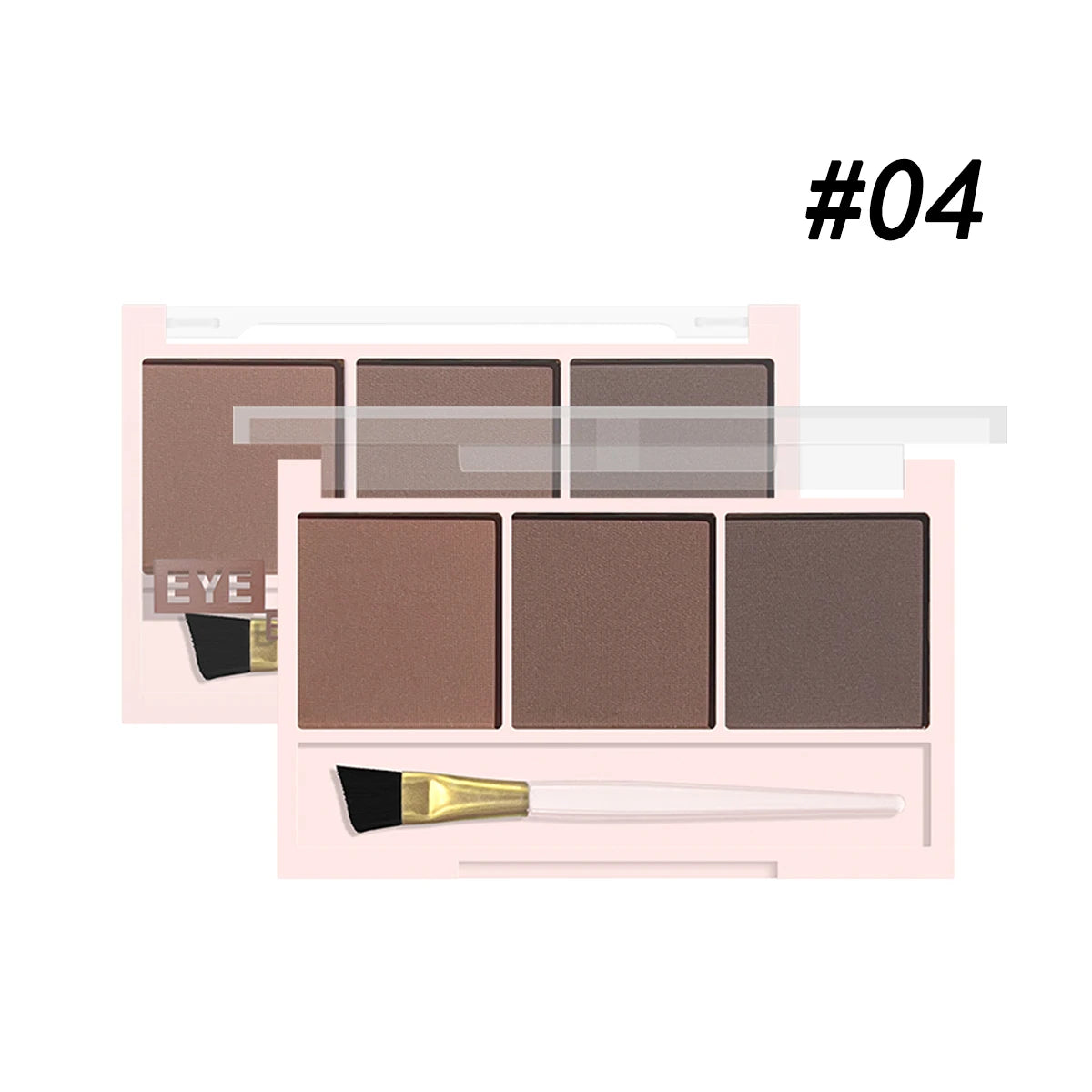 Ensemble de Poudre à Sourcils 3 Couleurs avec Pinceau