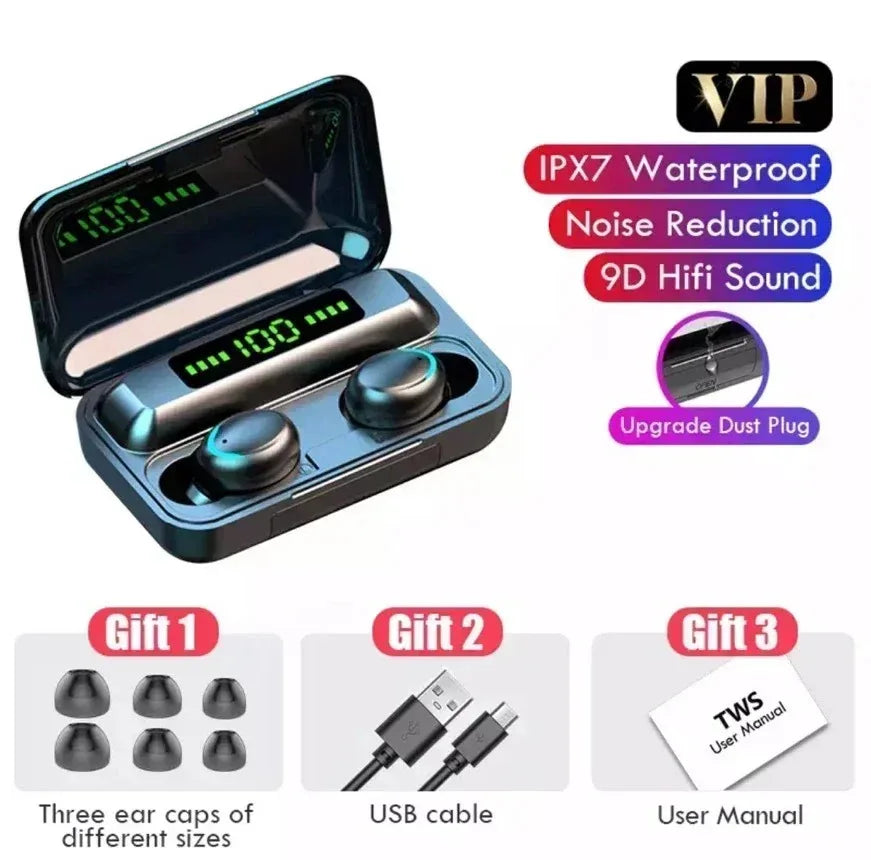 Écouteurs Bluetooth 5.3 – HiFi Stéréo Sans Fil, Micro Intégré