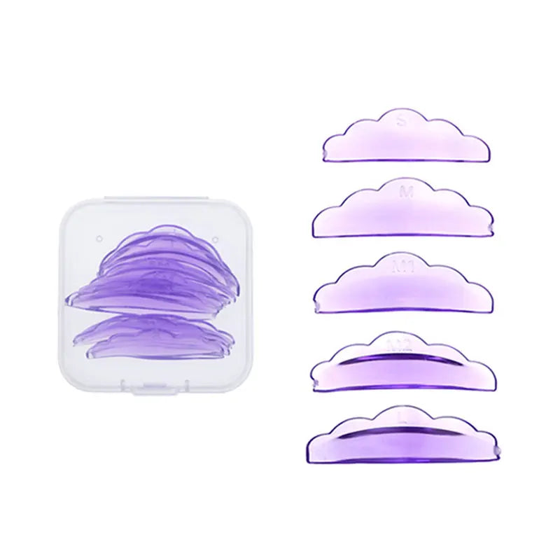 5 Pairs Self-Adhesive Lash Lift Pads Soft Silicone Eyelash Perm Rods Shield Lifting 3D Lashes Curler Accessories Makeup Tools